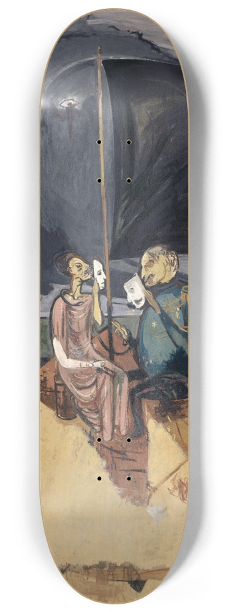 Walter Kurt Wiemken - Black Flags 8.25 inch art skate deck