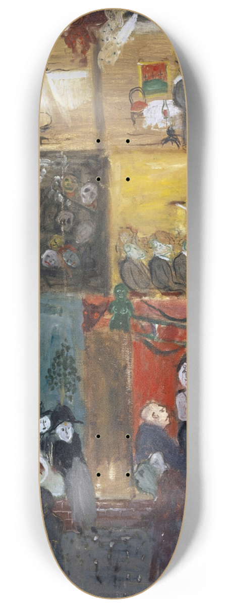 Walter Kurt Wiemken - Cross Section of a House 8.25 inch art skate deck