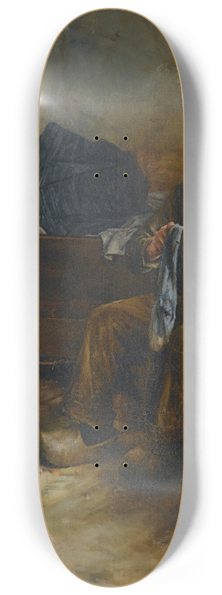 Walter Langley - AFlemish Peasant 8.25 inch art skate deck