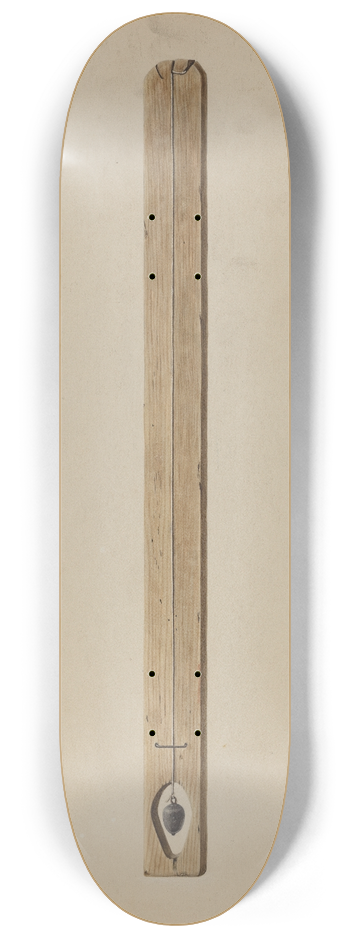 Walter Praefke - Plumb Line and Board 8.25 inch art skate deck