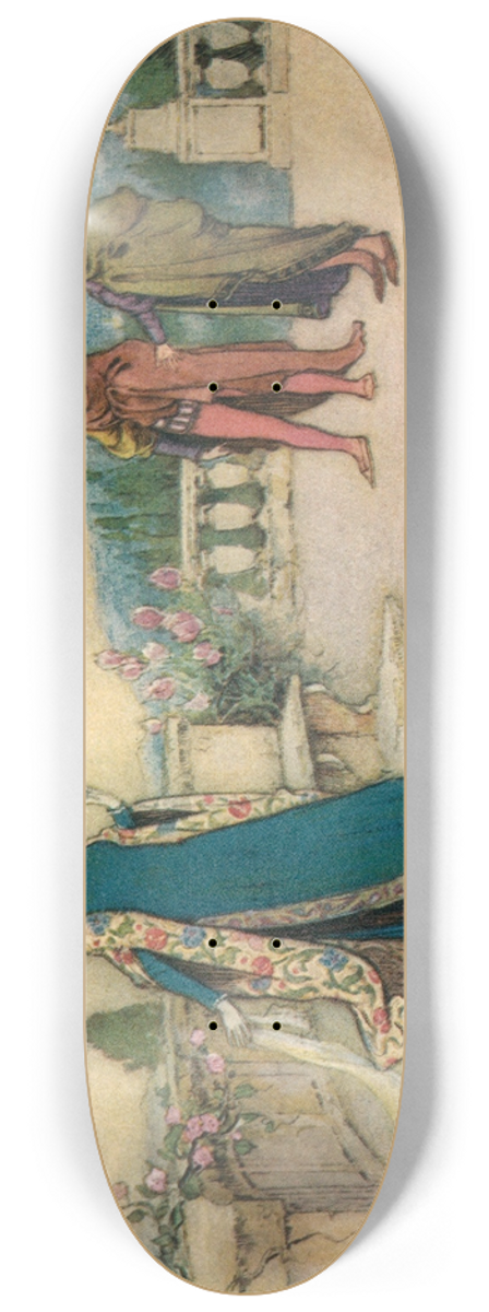 Warwick Goble - Fenicia and the Two Brothers 8.25 inch art skate deck