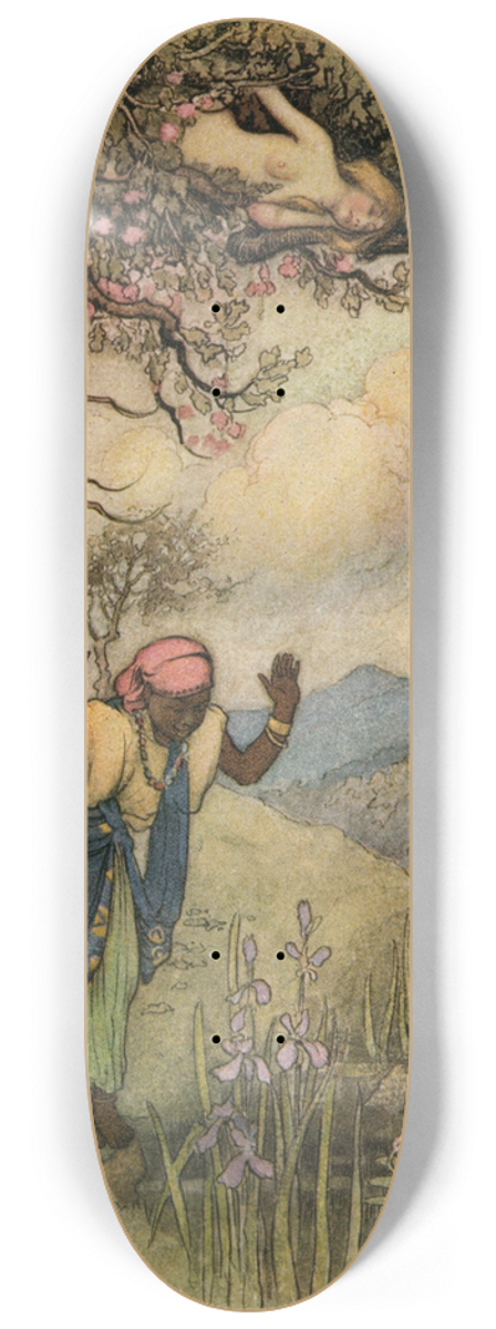 Warwick Goble - The Slave at the Well 8.25 inch art skate deck