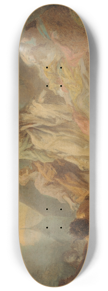 Augustin de Saint-Aubin - Laban Searching for His Stolen Gods 8.25 inch art skate deck