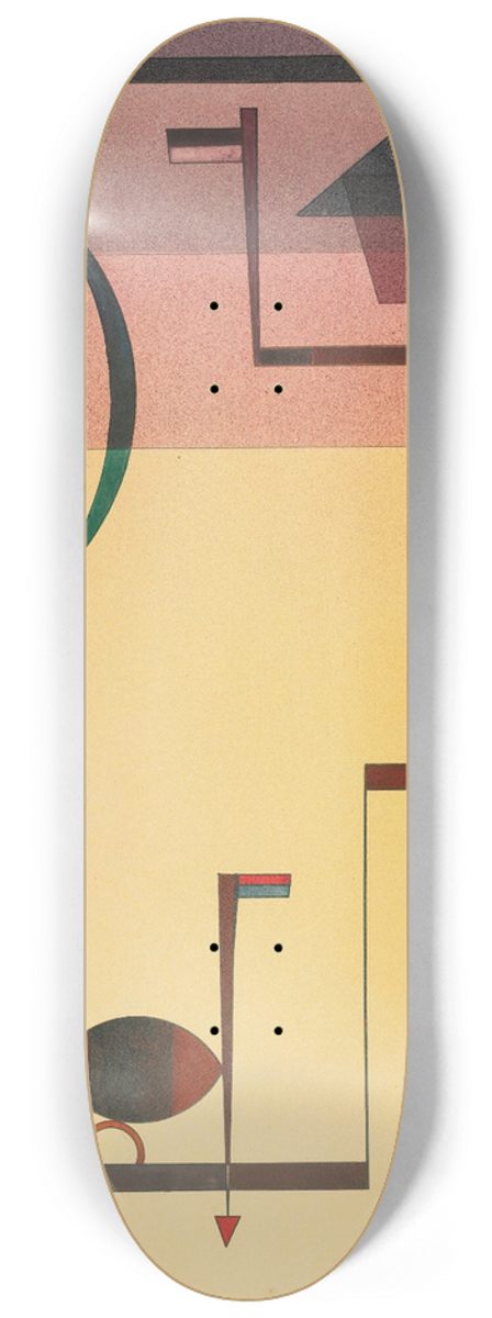 Wassily Kandinsky - Eckig (Angular) 8.25 inch art skate deck