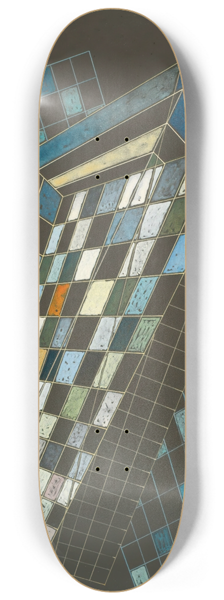 Wassily Kandinsky - Kleine Flchen (Small Planes) 8.25 inch art skate deck