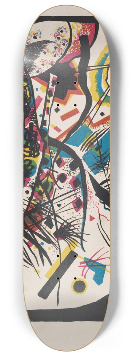 Wassily Kandinsky - Kleine Welten III 8.25 inch art skate deck