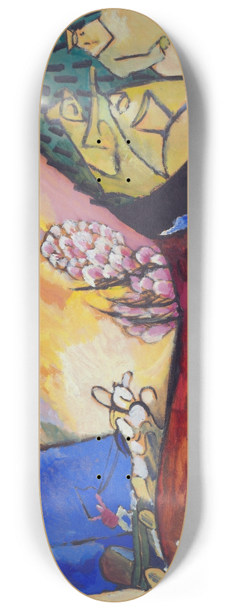 Wassily Kandinsky - Painting with Troika 8.25 inch art skate deck