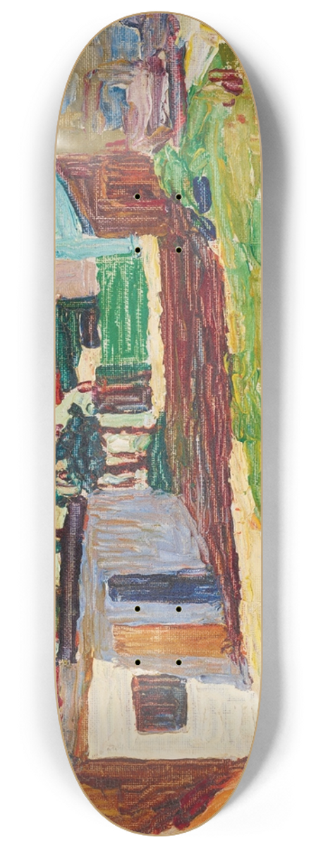 Wassily Kandinsky - SchwabingDas weisse haus 8.25 inch art skate deck