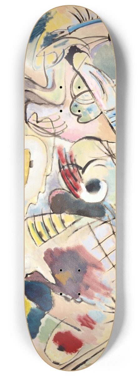 Wassily Kandinsky - Sketch 160A 8.25 inch art skate deck