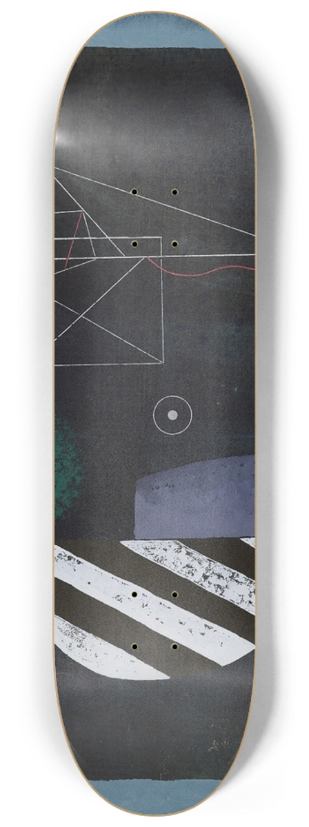 Wassily Kandinsky - Zweierbund 8.25 inch art skate deck