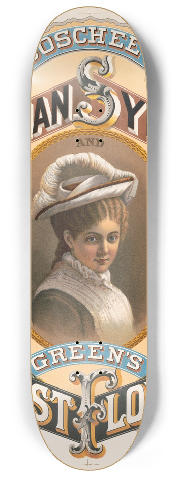 Wells & Hope Co. - Boschees German syrup and Greens August flowers 8.25 inch art skate deck