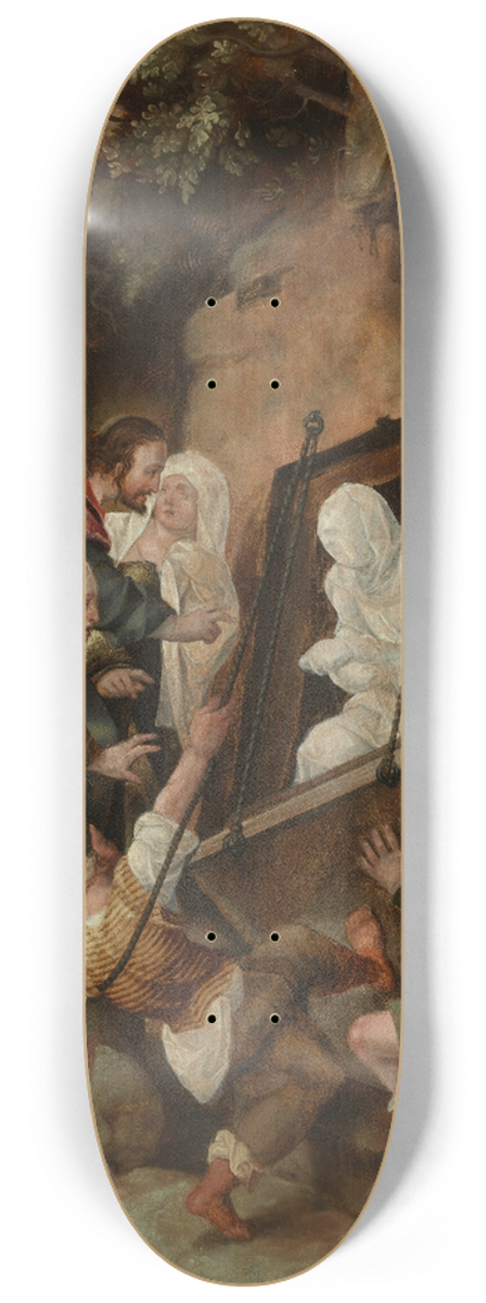 Wendel Dietterlin - Auferweckung des Lazarus 8.25 inch art skate deck