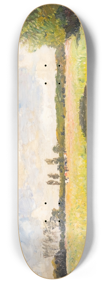 August Jernberg - Summer landscape 8.25 inch art skate deck