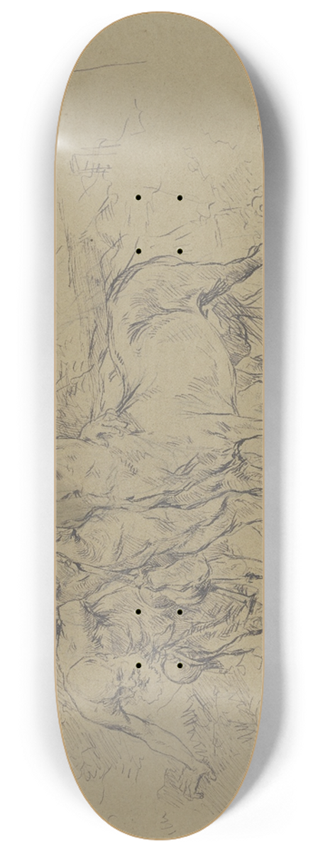 Wilhelm Altheim - Three drunken centaurs 8.25 inch art skate deck