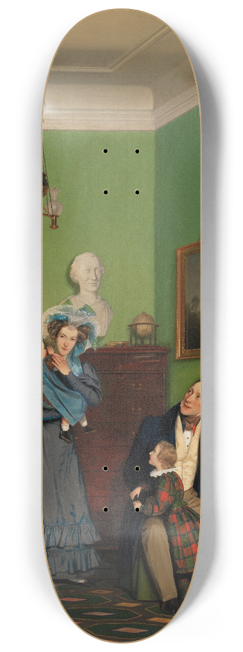 Wilhelm Bendz - The Waagepetersen Family 8.25 inch art skate deck