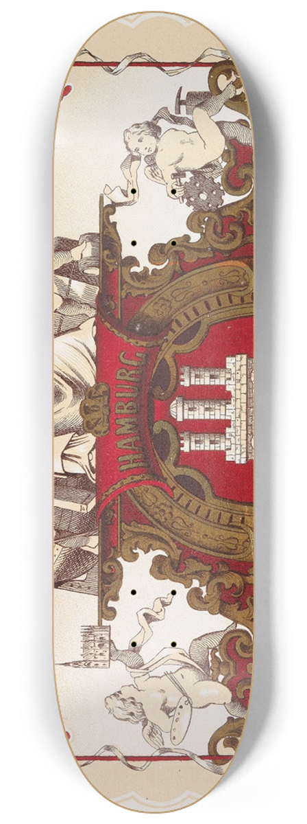 Wilhelm Heuer - Miniatur-Album von Hamburg 8.25 inch art skate deck