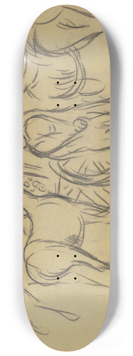 Wilhelm Kalb - Horse market 8.25 inch art skate deck