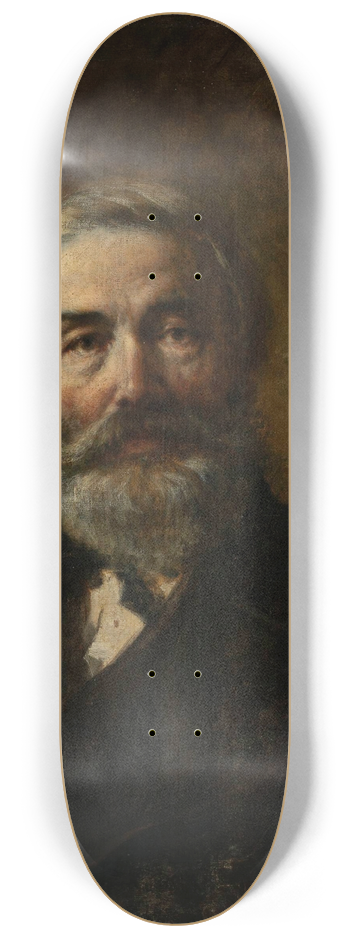 Wilhelm Leopolski - Portrait of a man 8.25 inch art skate deck