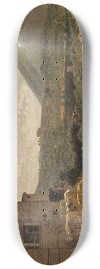 Wilhelm Marstrand - Italian Landscape 8.25 inch art skate deck