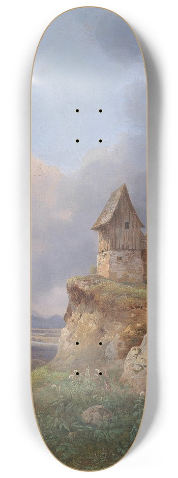 Wilhelm Steinfeld - Weite Landschaft im Salzkammergut 8.25 inch art skate deck