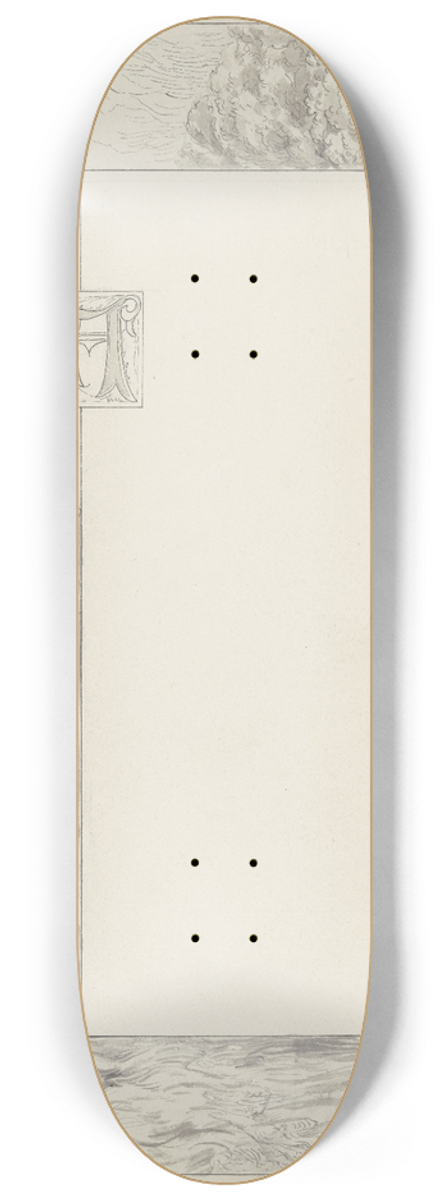 Wilhelm Steinhausen - Diethers Traum vom Engel Gottes 8.25 inch art skate deck