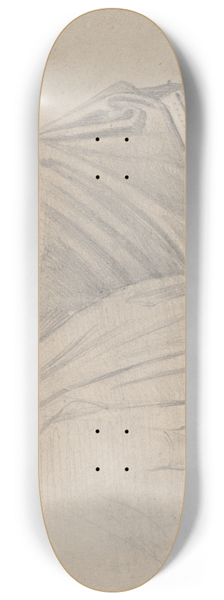 August Lucas - Study of garments 8.25 inch art skate deck