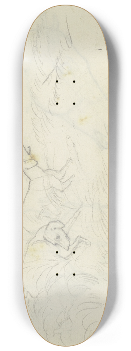 August Lucas - Two dogs 8.25 inch art skate deck