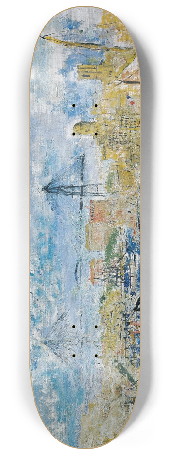 Wilhelm Thny - Hafen von Marseille 8.25 inch art skate deck