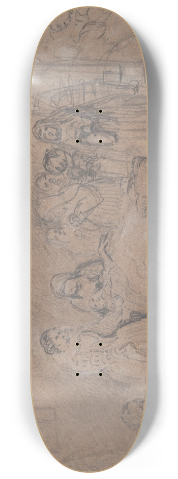 Wilhelm Trbner - Study The Birth 8.25 inch art skate deck