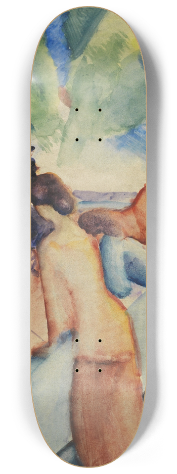 August Macke - Begrssung (Thunersee) 8.25 inch art skate deck