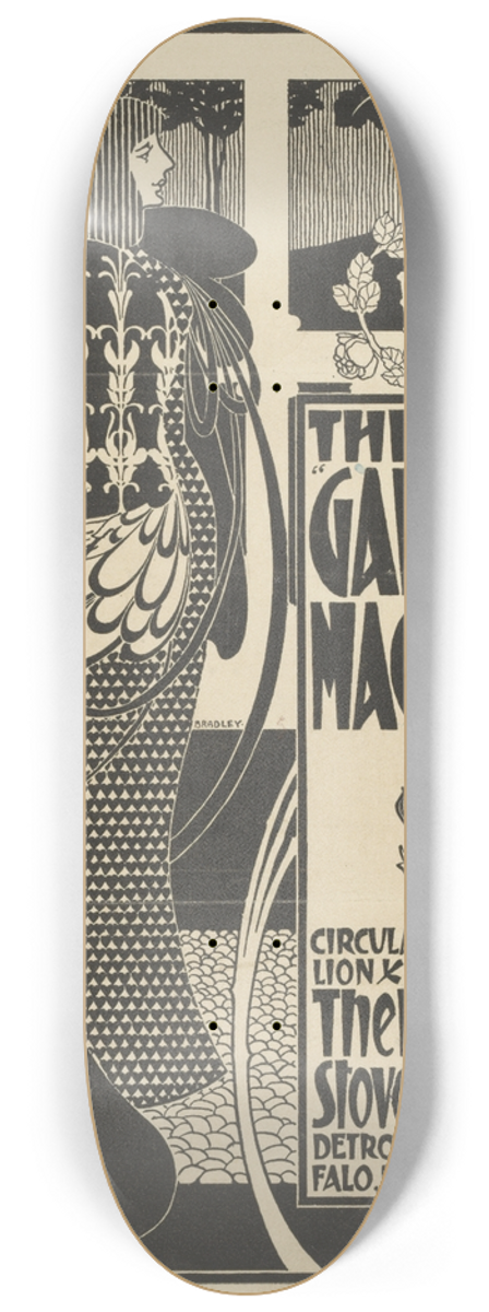 Will Bradley - The Garland Magazine 8.25 inch art skate deck