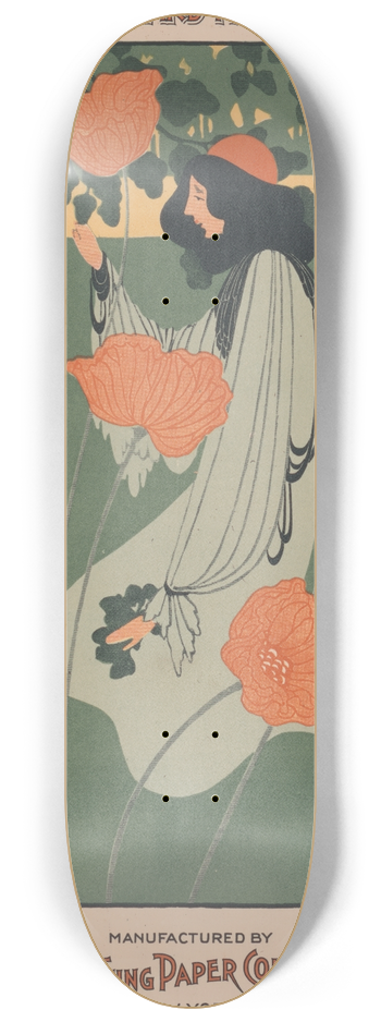 Will Bradley - Whitings ledger papers 8.25 inch art skate deck