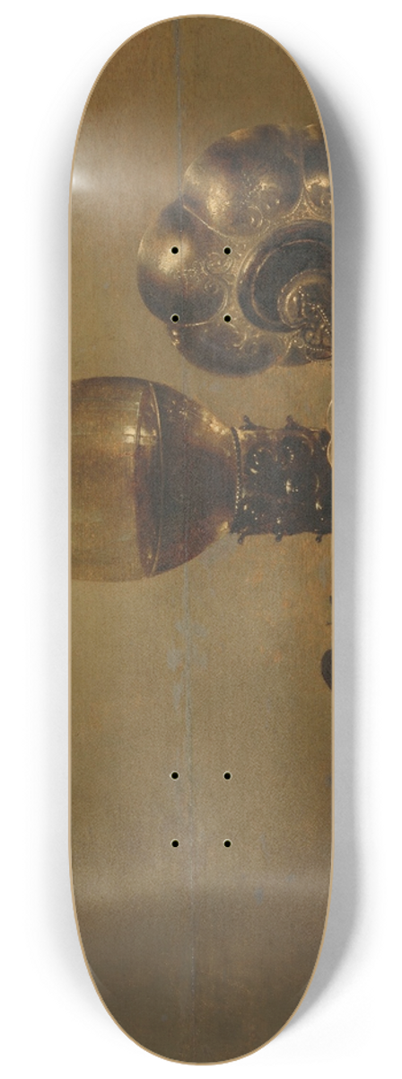 Willem Claesz Heda - Still Life with a Broken Glass 8.25 inch art skate deck