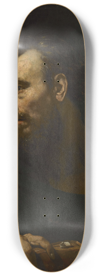 Willem Drost - Old man with a book 8.25 inch art skate deck
