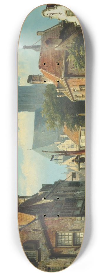 Willem Koekkoek - Unloading the hay barge 8.25 inch art skate deck