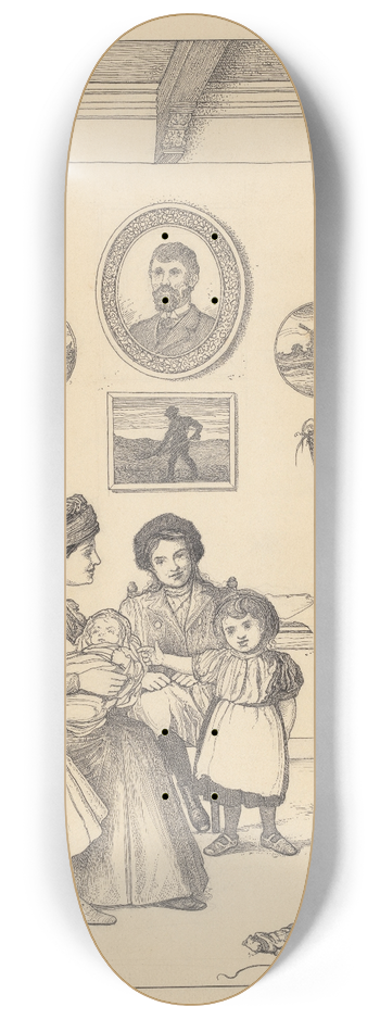 Willem Pothast - Gezelschap met baby 8.25 inch art skate deck