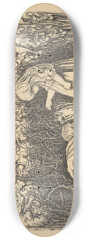 Willem Pothast - Jongen en meisje bij een struik 8.25 inch art skate deck
