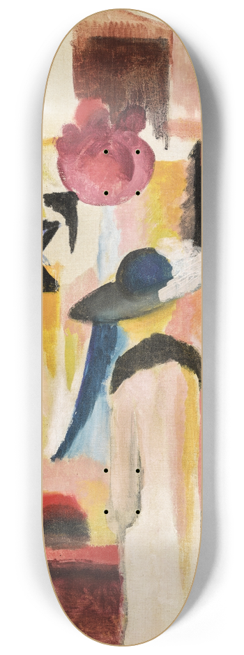 August Macke - STUDIE ZU HELLEM SCHAUFENSTER (STUDY FOR BRIGHT SHOP WINDOW) 8.25 inch art skate deck