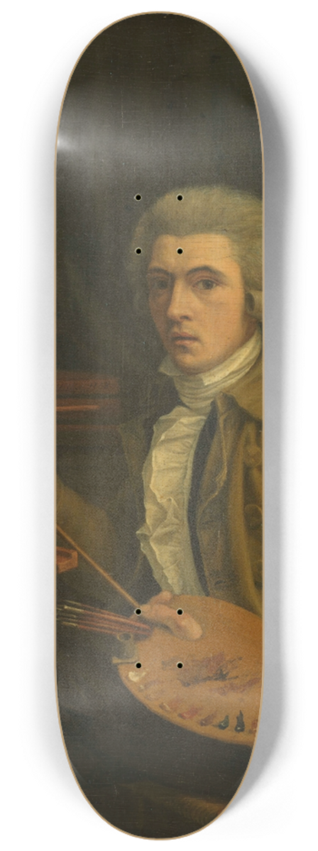 Willem Uppink - Portrait of a Painter, probably the Artist himself 8.25 inch art skate deck