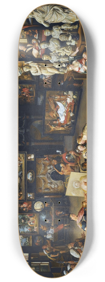 Willem van Haecht - Alexander The Great Visits The Studio Of Apelles 8.25 inch art skate deck