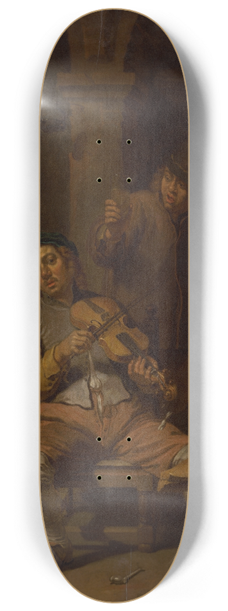 Willem van Herp - Village Violinist 8.25 inch art skate deck