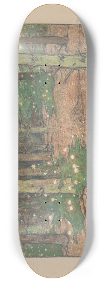 Willem Wenckebach - Kerstboombos 8.25 inch art skate deck