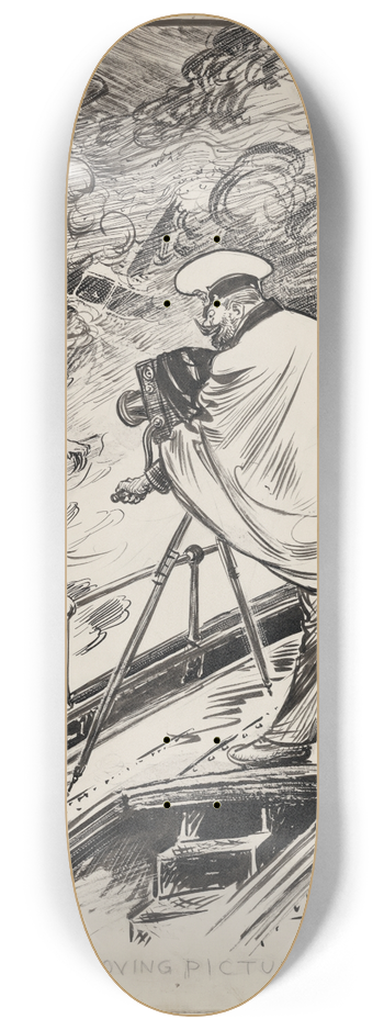William Allen Rogers - A moving picture 8.25 inch art skate deck