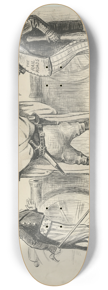 William Allen Rogers - The peacemaker at work 8.25 inch art skate deck