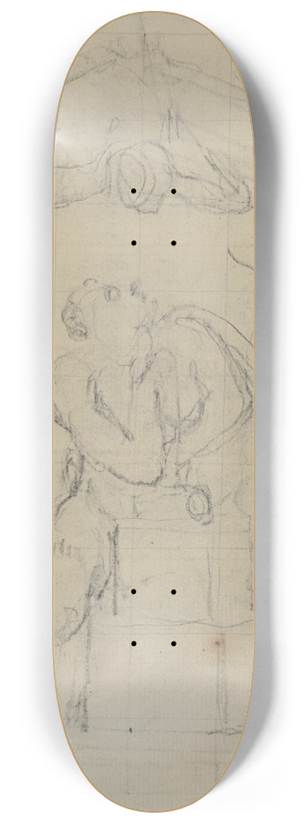 William Blake - Los and His Spectre (verso) 8.25 inch art skate deck