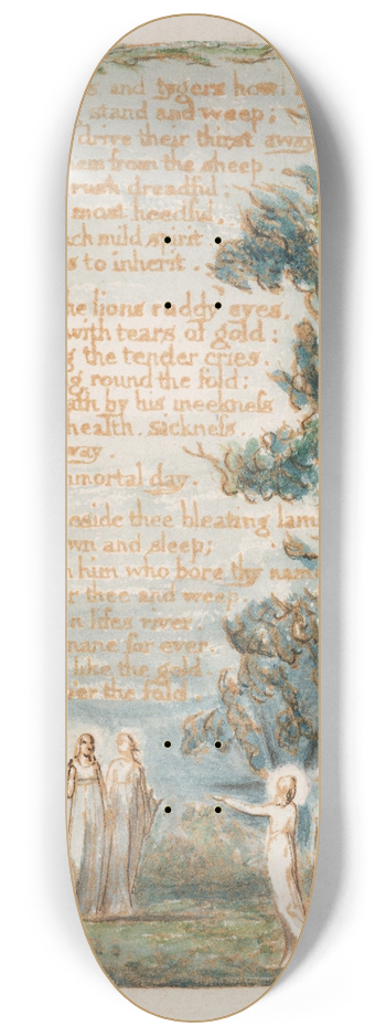 William Blake - Pl. 19  Night 8.25 inch art skate deck