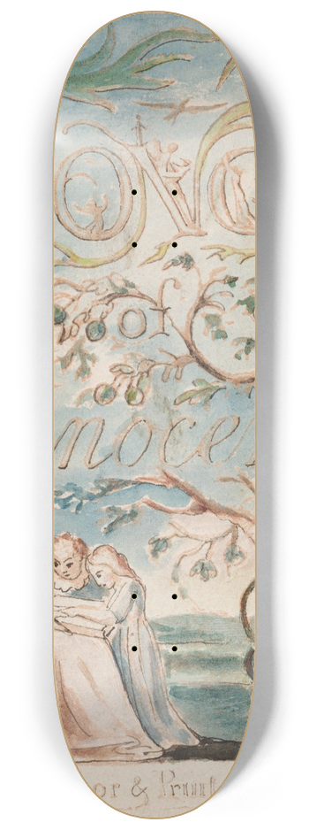 William Blake - Pl. 2  title page 8.25 inch art skate deck