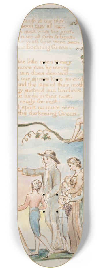 William Blake - Pl. 6  Ecchoing Green 8.25 inch art skate deck