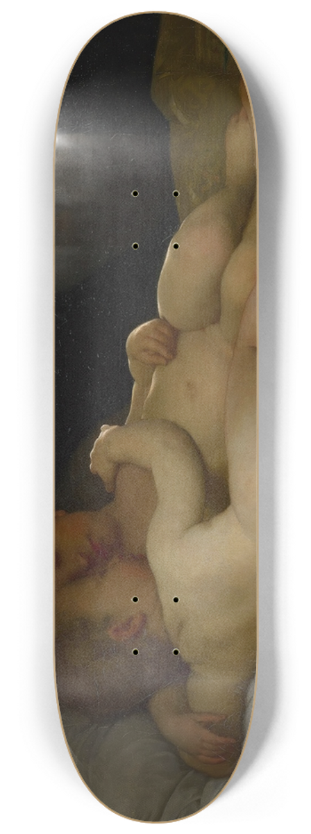 William Bouguereau - Les enfants endormis 8.25 inch art skate deck