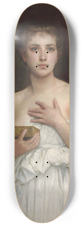 William Bouguereau - Pandore 8.25 inch art skate deck